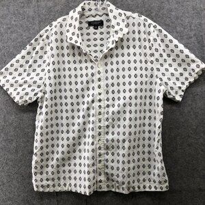 Liverpool‎ Los Angeles Button Down Shirt Mens XL Cotton White Printed Western